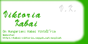 viktoria kabai business card